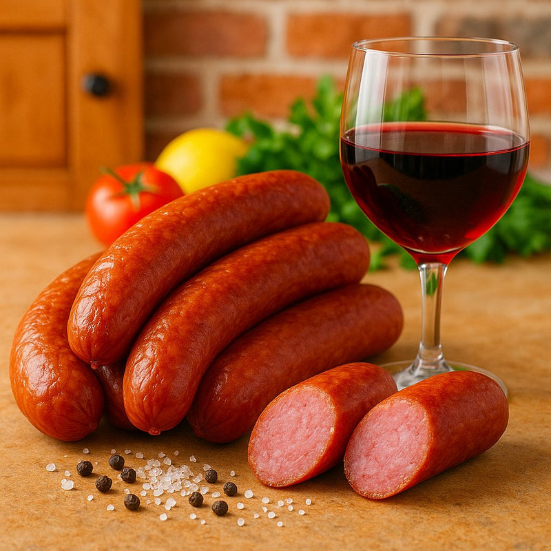 Cârnați de porc afumați - savoare fara egal!