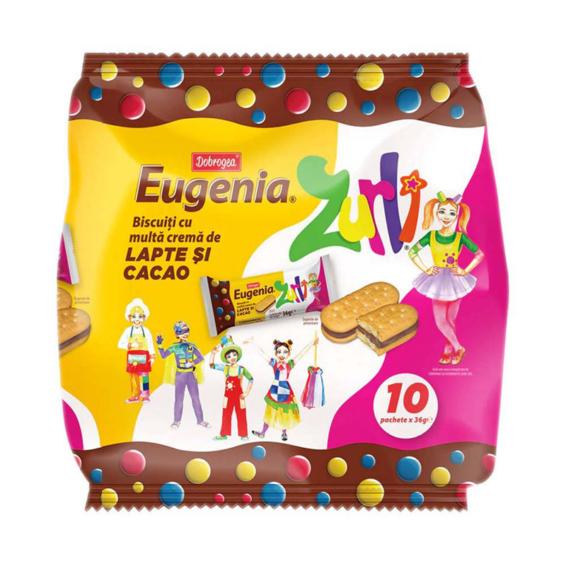 Eugenia Zurli cu crema de lapte si cacao - 10 bucati - Delumani - Magazin Online Romanesc 