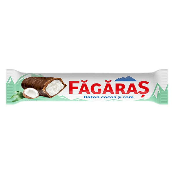 Fagaras Baton de ciocolata cu cocos si rom - Delumani - Magazin Online Romanesc 