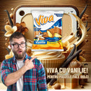 European Food Pernite Viva Vanilie, vanilla-flavored sweet snacks with soft, fluffy texture in a clear package.